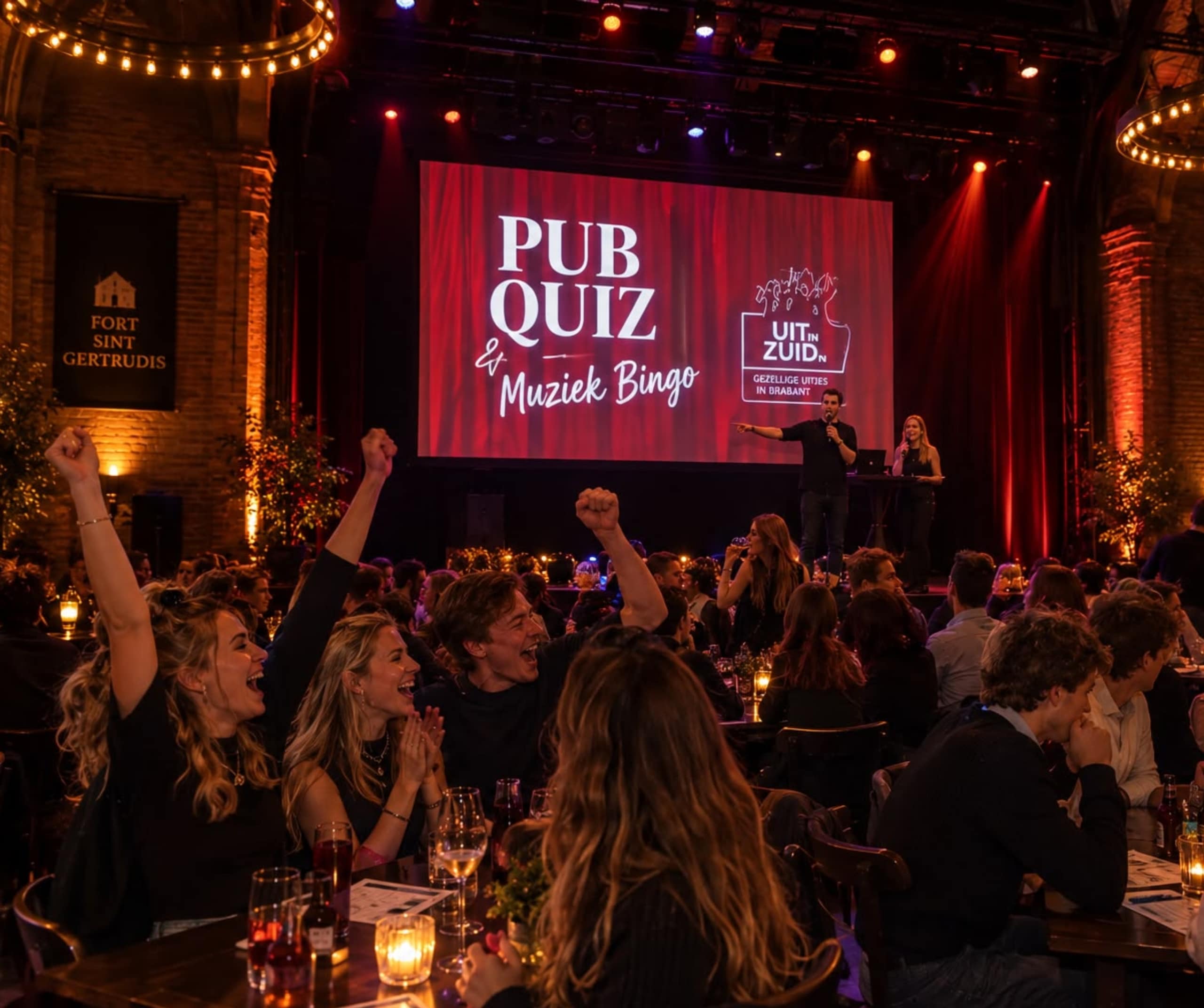 Pubquiz en muziekbingo in een.